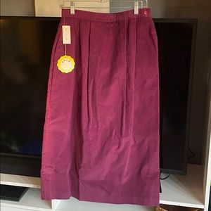 VINTAGE SKYR Sportswear Midi Corduroy Pencil NWT